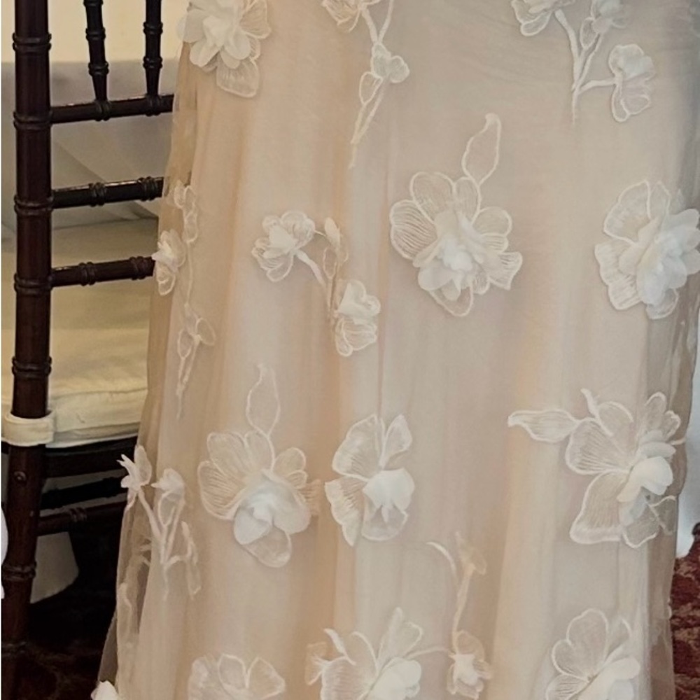 Reformation Cream Floral Maxi Skirt - Picture 3 of 4